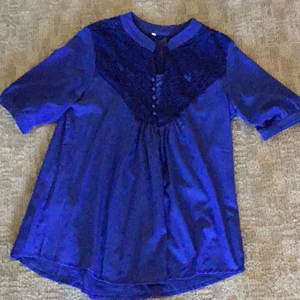 Royal Blue dress Top size M